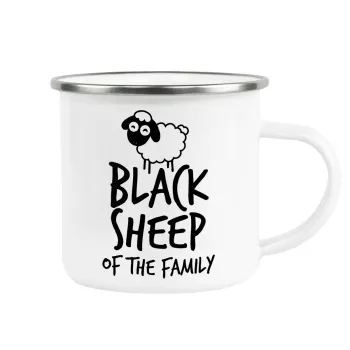 Black Sheep of the Family, Metallic enamel cup white 360ml
