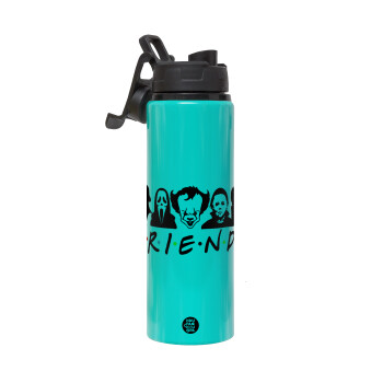 Halloween Friends, Metallic water bottle with safety lid, 850ml aluminum
