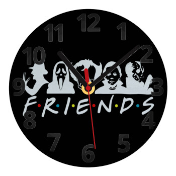 Halloween Friends, Ρολόι τοίχου γυάλινο (20cm)