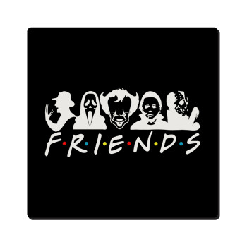 Halloween Friends, Τετράγωνο μαγνητάκι ξύλινο 6x6cm