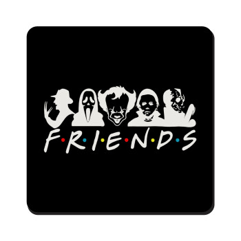 Halloween Friends, Τετράγωνο μαγνητάκι ξύλινο 9x9cm