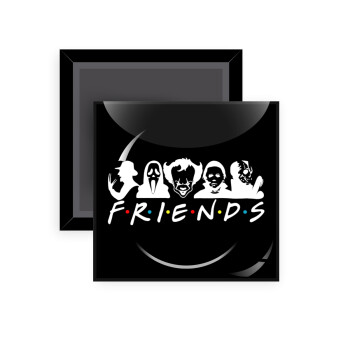 Halloween Friends, Μαγνητάκι ψυγείου τετράγωνο διάστασης 5x5cm