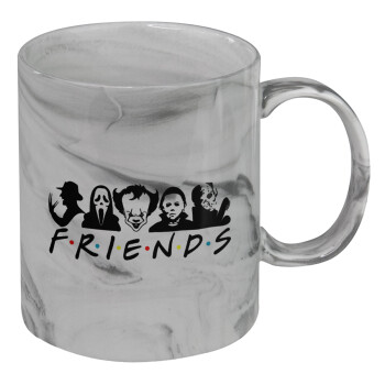 Halloween Friends, Mug ceramic marble style, 330ml
