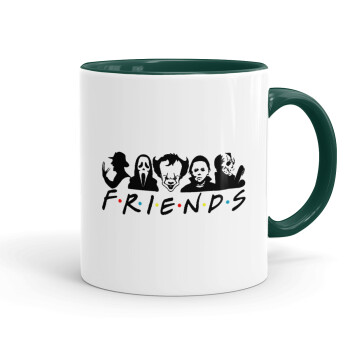 Halloween Friends, Mug colored green, ceramic, 330ml