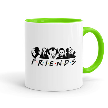 Halloween Friends, Mug colored light green, ceramic, 330ml