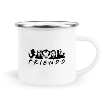 Halloween Friends, Metallic enamel cup white 360ml