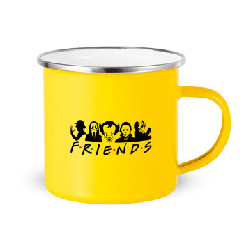 Halloween Friends, Yellow Enamel Metallic Cup 360ml