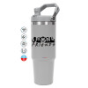 GREY color, 890ml (30oz) stainless Steel Tumbler with Handle