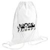 Backpack pouch GYMBAG white (28x40cm)