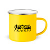 Yellow Enamel Metallic Cup 360ml