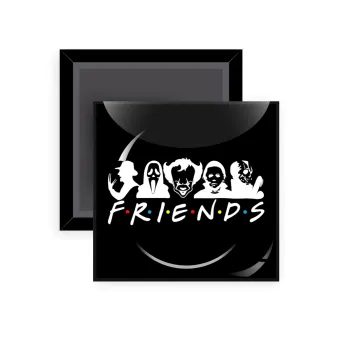 Halloween Friends, Μαγνητάκι ψυγείου τετράγωνο διάστασης 5x5cm