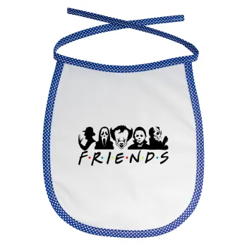 Halloween Friends, Σαλιάρα μωρού αλέκιαστη με κορδόνι Μπλε