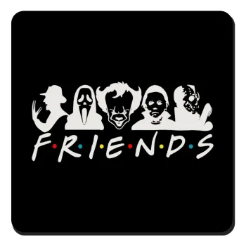 Halloween Friends, Τετράγωνο μαγνητάκι ξύλινο 9x9cm