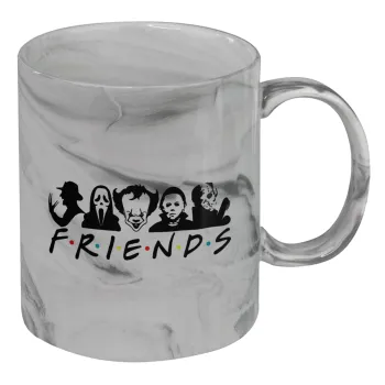 Halloween Friends, Mug ceramic marble style, 330ml