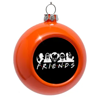 Halloween Friends, Orange Christmas tree ornament bauble 8cm