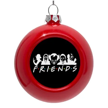 Halloween Friends, Red Christmas tree ornament bauble 8cm