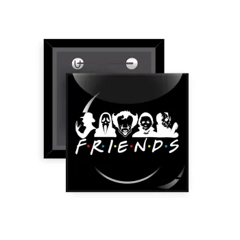 Halloween Friends, Κονκάρδα παραμάνα τετράγωνη 5x5cm