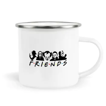 Halloween Friends, Κούπα Μεταλλική εμαγιέ λευκη 360ml