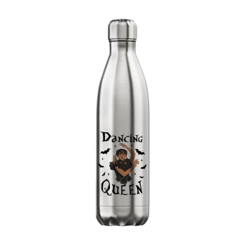 Wednesday Addams Dance, Μεταλλικό παγούρι θερμός Inox (Stainless steel), διπλού τοιχώματος, 750ml