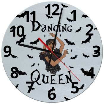 Wednesday Addams Dance, Ρολόι τοίχου γυάλινο (30cm)