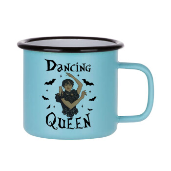 Wednesday Addams Dance, Κούπα Μεταλλική εμαγιέ ΜΑΤ σιέλ 360ml