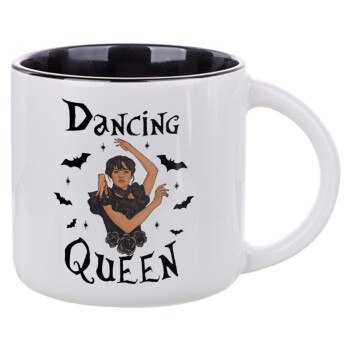 Wednesday Addams Dance, Κούπα κεραμική 400ml Λευκή/Μαύρη