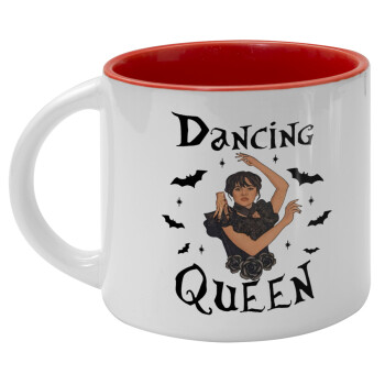 Wednesday Addams Dance, Κούπα κεραμική 400ml Λευκή/Κόκκινη