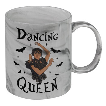 Wednesday Addams Dance, Κούπα κεραμική, marble style (μάρμαρο), 330ml