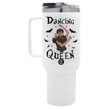 Wednesday Addams Dance, Mega Stainless steel Tumbler with lid, double wall 1,2L