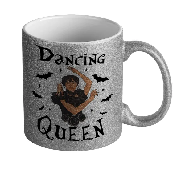 Wednesday Addams Dance — Glitter Ασημένια