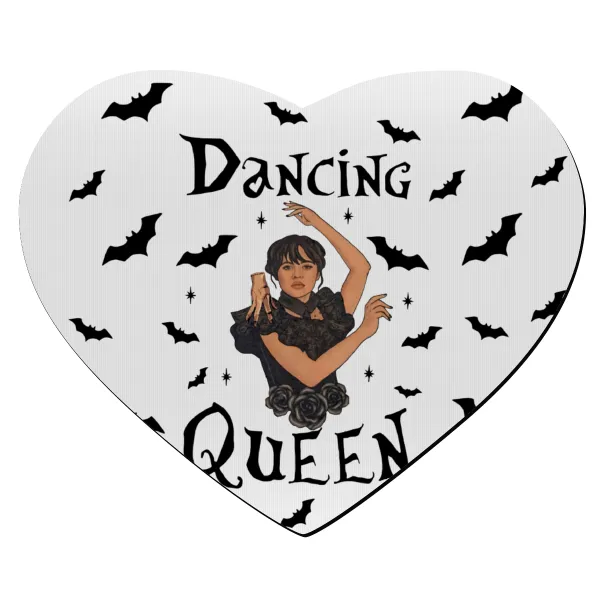 Wednesday Addams Dance — Mousepad καρδιά 23x20cm