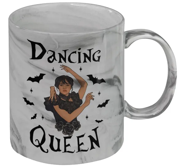 Wednesday Addams Dance — Mug ceramic marble style, 330ml