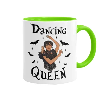 Wednesday Addams Dance, Κούπα χρωματιστή βεραμάν, κεραμική, 330ml