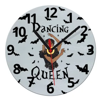 Wednesday Addams Dance, Ρολόι τοίχου γυάλινο (20cm)
