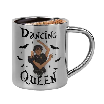 Wednesday Addams Dance, Double-wall metal cup for espresso (220ml)