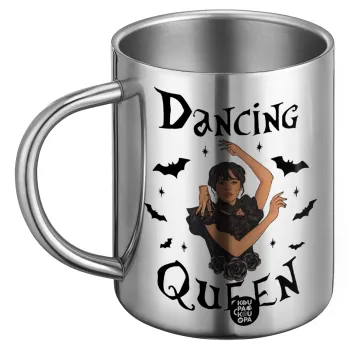 Wednesday Addams Dance, Ανοξείδωτη Μεταλλική Κούπα 450ml - Διπλού Τοιχώματος