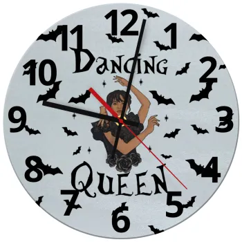 Wednesday Addams Dance, Ρολόι τοίχου γυάλινο (30cm)