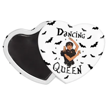 Wednesday Addams Dance, Μαγνητάκι καρδιά (57x52mm)