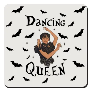 Wednesday Addams Dance, Τετράγωνο μαγνητάκι ξύλινο 9x9cm