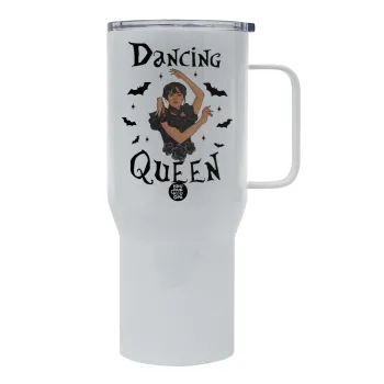 Wednesday Addams Dance, Tumbler με καπάκι, διπλού τοιχώματος (θερμό) 750L