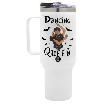 Wednesday Addams Dance, Mega Stainless steel Tumbler with lid, double wall 1,2L