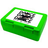 Wednesday dance dance dance, Παιδικό δοχείο κολατσιού ΠΡΑΣΙΝΟ 185x128x65mm (BPA free πλαστικό)