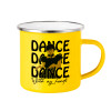 Yellow Enamel Metallic Cup 360ml