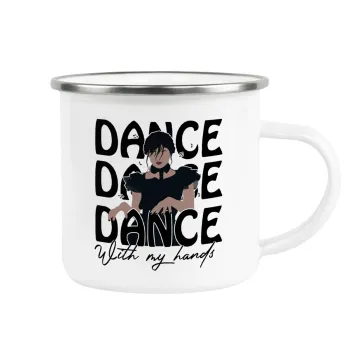 Wednesday dance dance dance, Κούπα Μεταλλική εμαγιέ λευκη 360ml