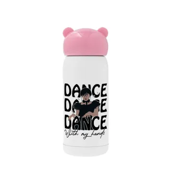 Wednesday dance dance dance, Pink stainless steel thermal flask, 320ml