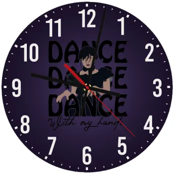 Wednesday dance dance dance, Ρολόι τοίχου ξύλινο (30cm)
