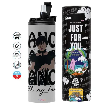 Wednesday dance dance dance, Tumbler stainless steel GREY 600ml