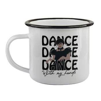 Wednesday dance dance dance, Κούπα εμαγιέ με μαύρο χείλος 360ml