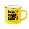 Yellow Enamel Metallic Cup 360ml