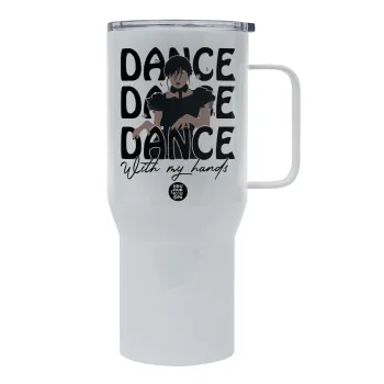 Wednesday dance dance dance, Mega Stainless steel Tumbler with lid, double wall 750L